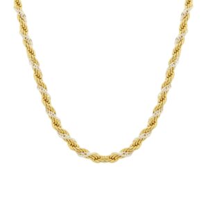 Colar Baiano Dourado e Prateado